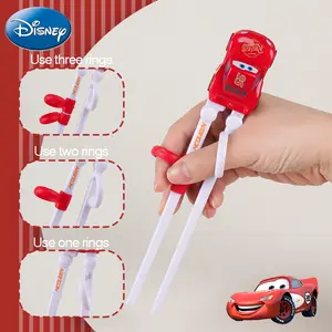 Disney Officially Licensed Stitch Mcqueen Car 3D Cartoon Kids Chopsticks, Tableware, Food Grade Non-Slip Handle, Safe Drop-Proof Picnic Utensils