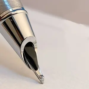 2.5mm Dual-Layer Long Blade Fountain Pen for Men, High-End Calligraphy, Hand-Finished Large Iridium Nib, Business Signature, Gift Box Included