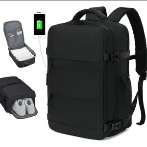 Men's travel backpack, airline approved men's 15.6-inch waterproof laptop backpack, outdoor sports camping backpack with shoe boxTravel BagholidayLuggage BagWeekend BagOvernight Bag