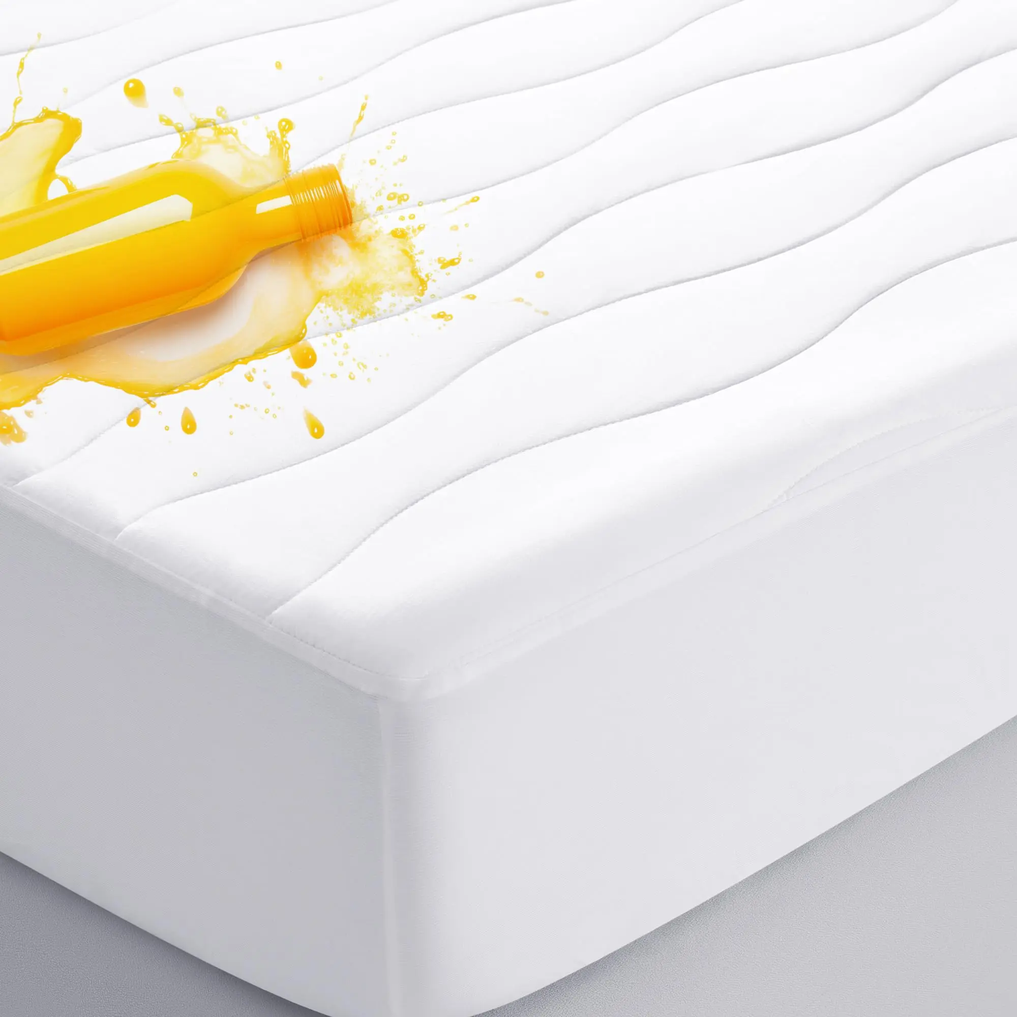 Breathable Cotton Top Waterproof Mattress Pad Breathable Cotton Top Waterproof Mattress Pad