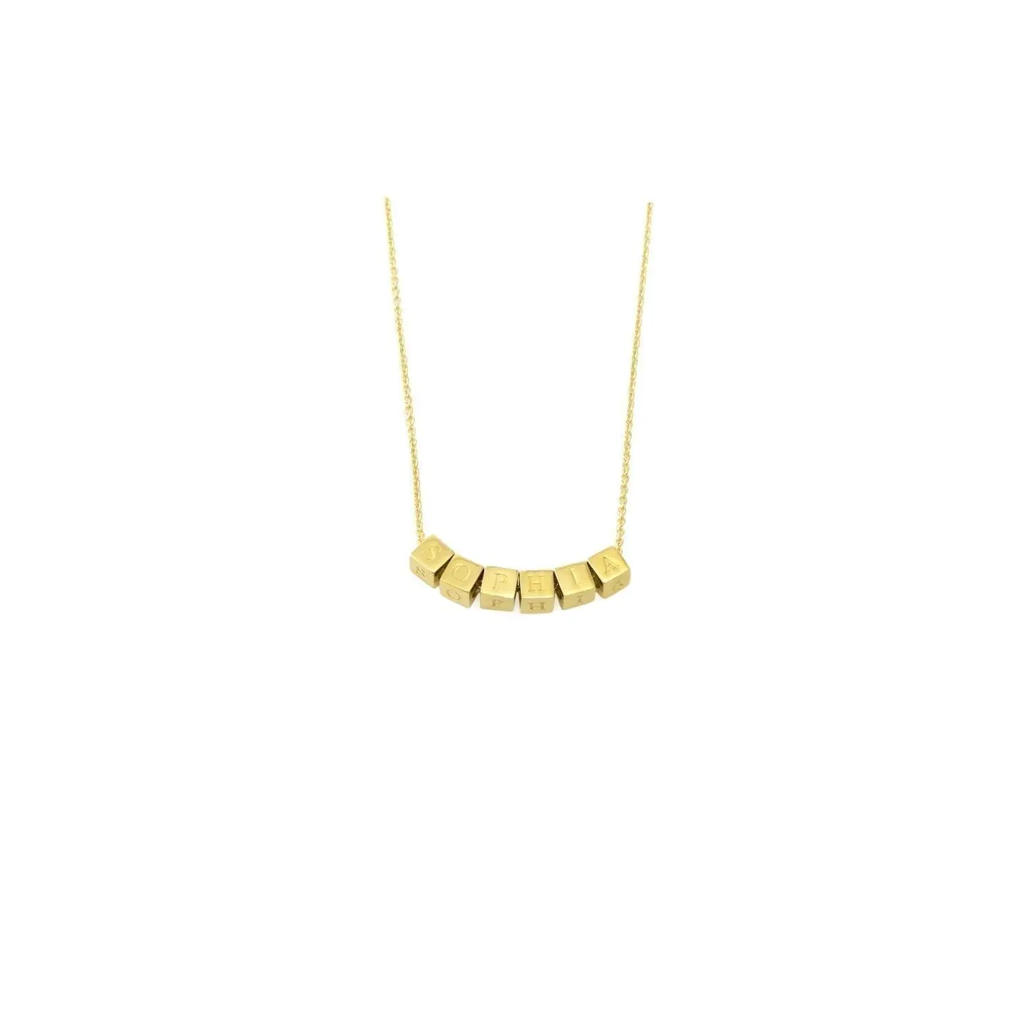Sophia Mini-Block Necklace
