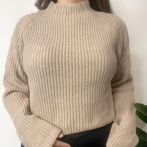 Knitted sweater - Khaki