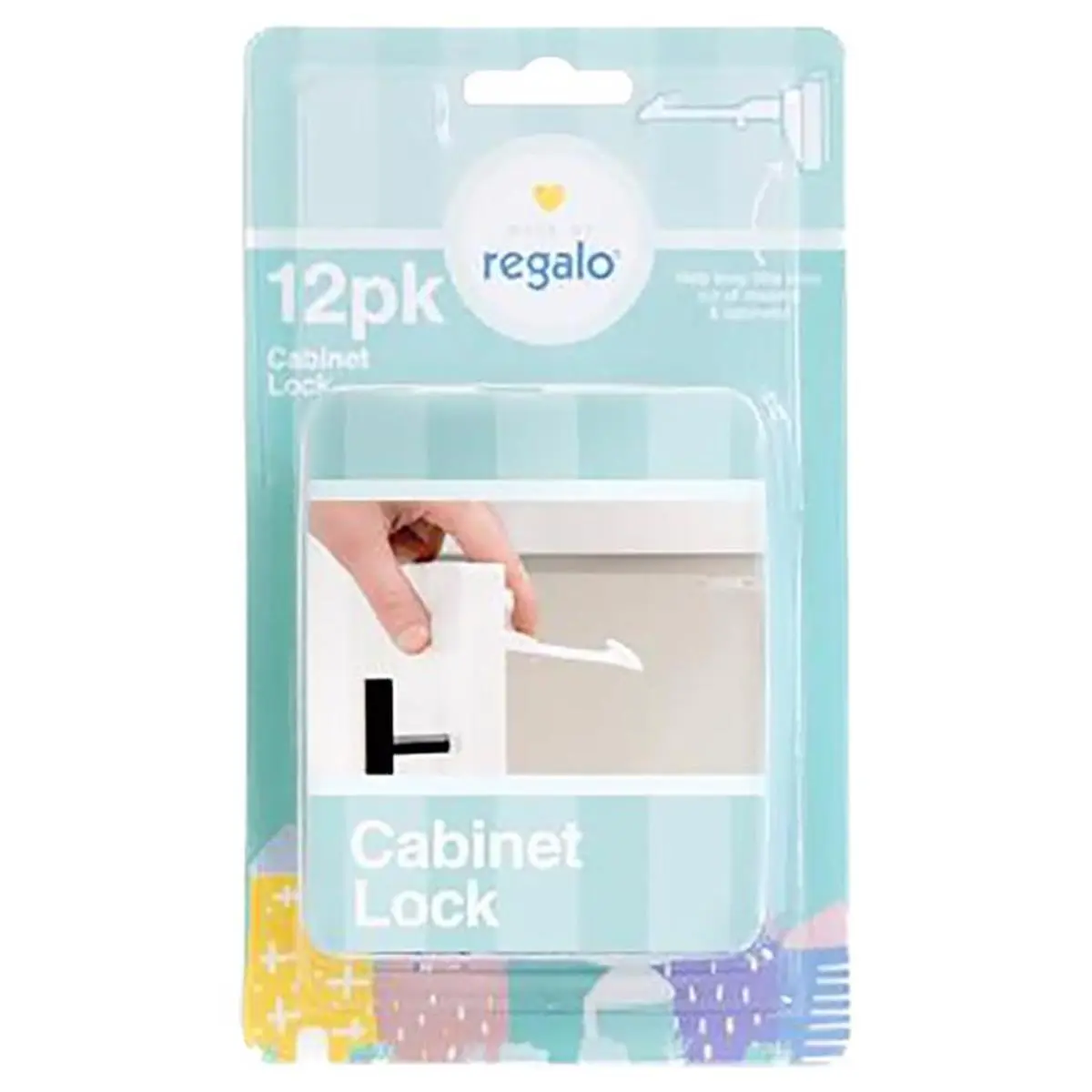 212 MAIN Childproof Plastic Cabinet Locks with Safety Handle - White, Easy Install, Drawer-Fitting, Lever Action - Pack of 12 (Sailing, Water Sports Use) - Baby Proofing, Baby Registry, Registry Must Haves