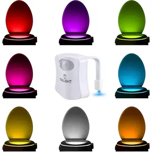 The Original Toilet Bowl Night Light. Fun Useful Bathroom Motion Sensor Tech Gadget. Funny Novelty Birthday Gift Idea. Stocking Stuffer for Him Her Guys Men Mom Brother