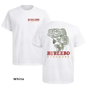 Burlebo Bass Fishing Shirt, Largemouth Bass Graphic Tee, Fishing Outdoor T-Shirt