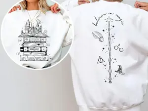 Wizard Hogwarts Sweatshirt, Wizard Believe In Magic T-Shirt, HP Wizard Sweater, Halloween Shirt, Gift For HP Fans