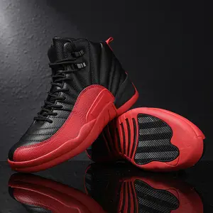 Retro High-Top Basketball Sneakers | Men's Classic Leather Streetwear Culture Shoes with Superior Ankle Support