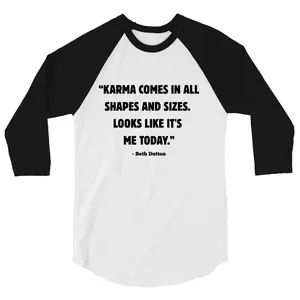 Beth Dutton's Karma 3/4 sleeve raglan shirt