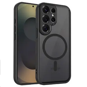 Case for Samsung Galaxy S25 S24 S23 S22 Ultra PLus S25FE S25Edge S24FE Matte Frosted Clear Shockproof Magnetic Magsafe Cover