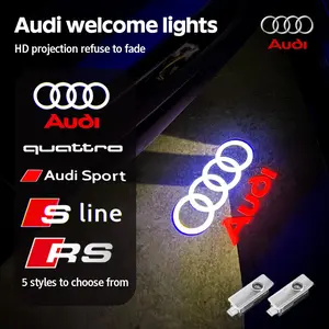 New 2026 Car Door Welcome Lights Led Projector Lamps Decoration For Audi Sline A3 A1 A4 A6 B8 A5 B7 C7 A7 A8 B9 B6 C6 Q2 Q3 Q5 Q7 Q8 TT R car decors