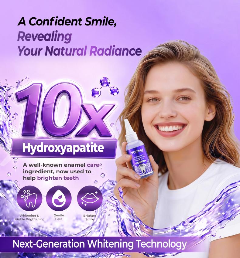 YOOMU 1 Purple Bright White Toothpaste | Color Repair & Yellow Stain Removal + Long-Lasting Freshness