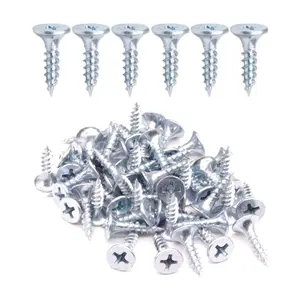 IMScrews 200pcs #6x5/8 Flat Head Phillips Drywall Screws Fine Thread Sharp Point Wood Screws, Carbon Steel 1022A, Zinc Coated