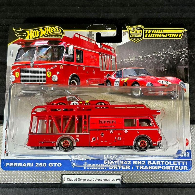 2025 Hot Wheels Team Transport Ferrari 250 GTO & Fiat 642 RN2 Bartoletti NEW