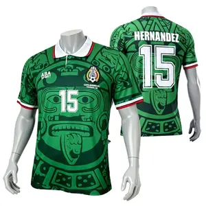 1998 National Team Home and Away Green Hernandez #15 Short-Sleeve Jerseys