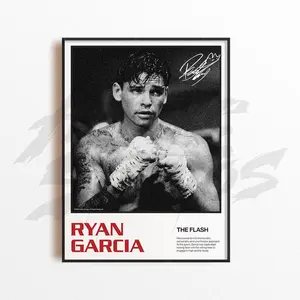 Ryan Garcia Art Print, Boxing Art Print, Boxing Arts Wall Decor, Home Gym Decoration, Sports Gift, Boxing Fighter Poster, Combat poster 90