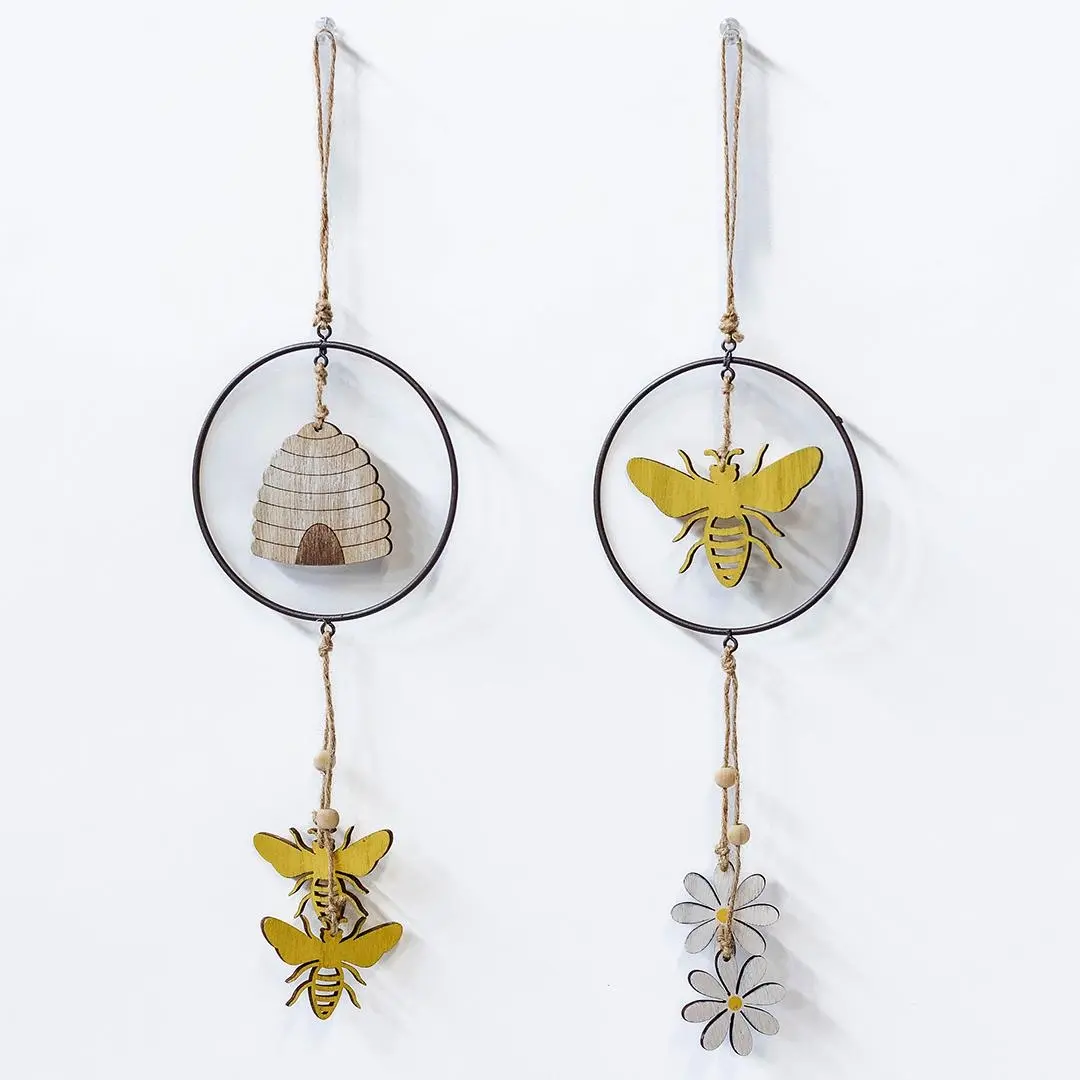 MDR Trading Inc. FP-HUS-447 Set Of 2 Assorted Styles Bees Hanging Decorations
