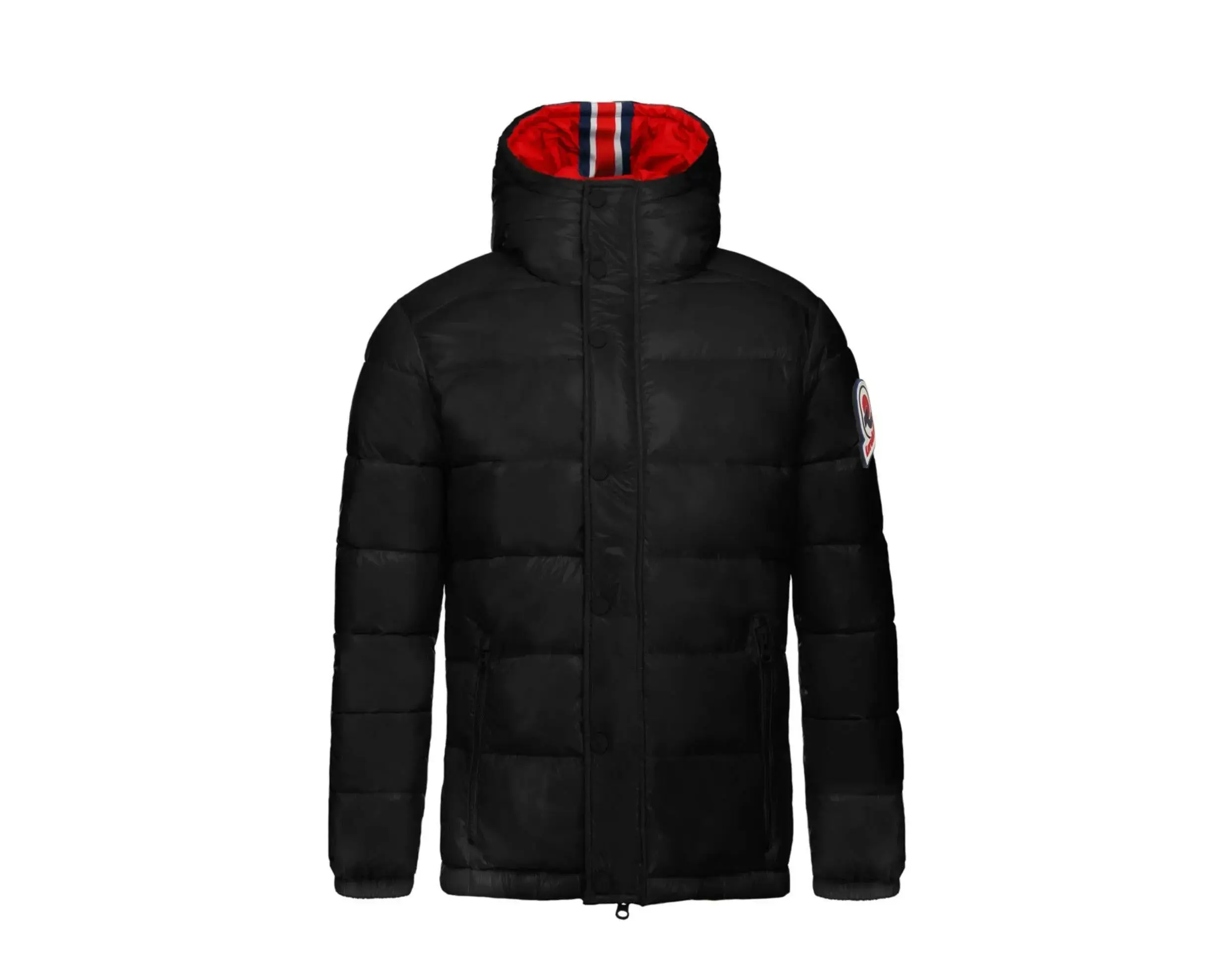 Invicta Oliver Contemporary Stylish Hooded Puffer Jacket in Black | Men's