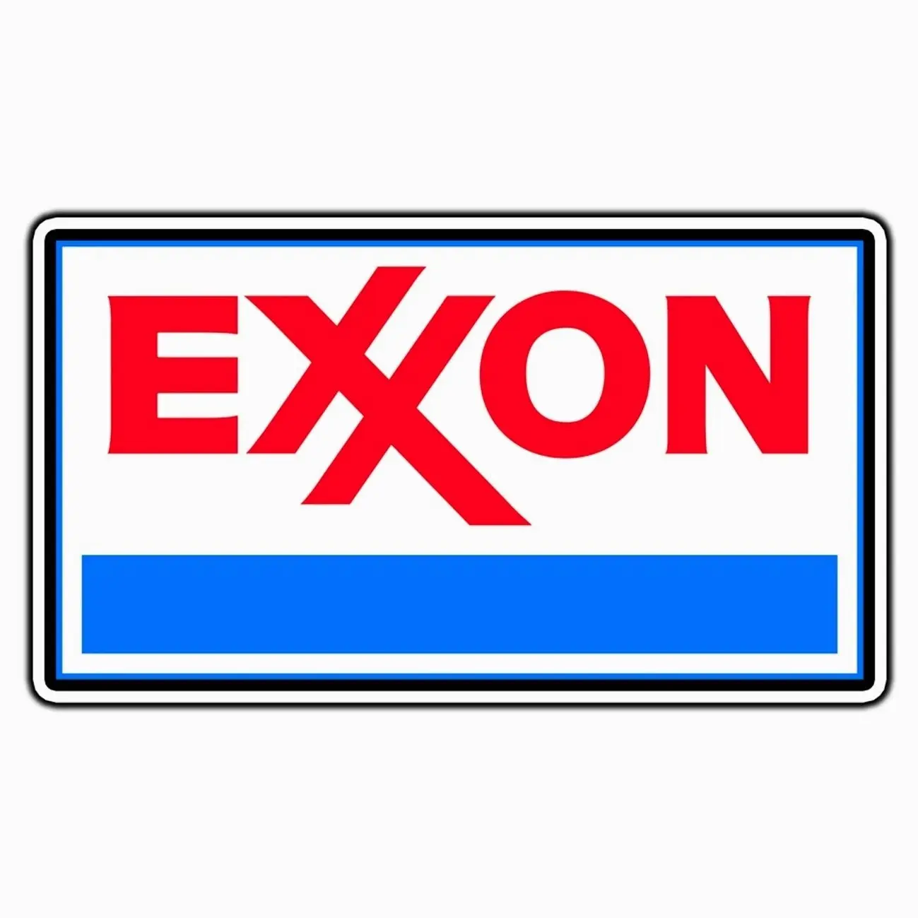 Exxon Gas Station Logo #1 Sticker Waterproof Vinyl Decal Die-Cut Laptop Car