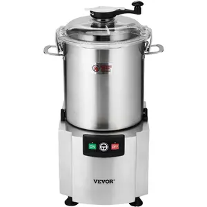 VEVOR Food Processor Vegetable Chopper, 19 Quart Food-Grade Stainless Steel Food Processor Chopper with S-Curve Blade and Scraper, Ideal for Chopping Vegetables, Fruit, Grains, Nuts
