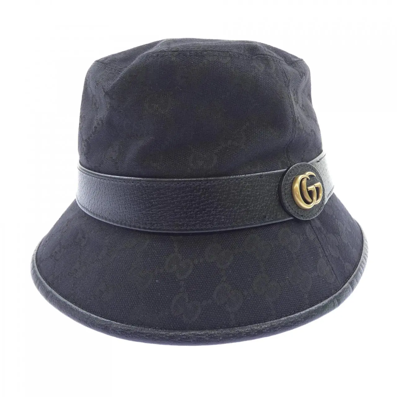 Pre-owned GUCCI Canvas Small Leather Goods GG Bucket Hat