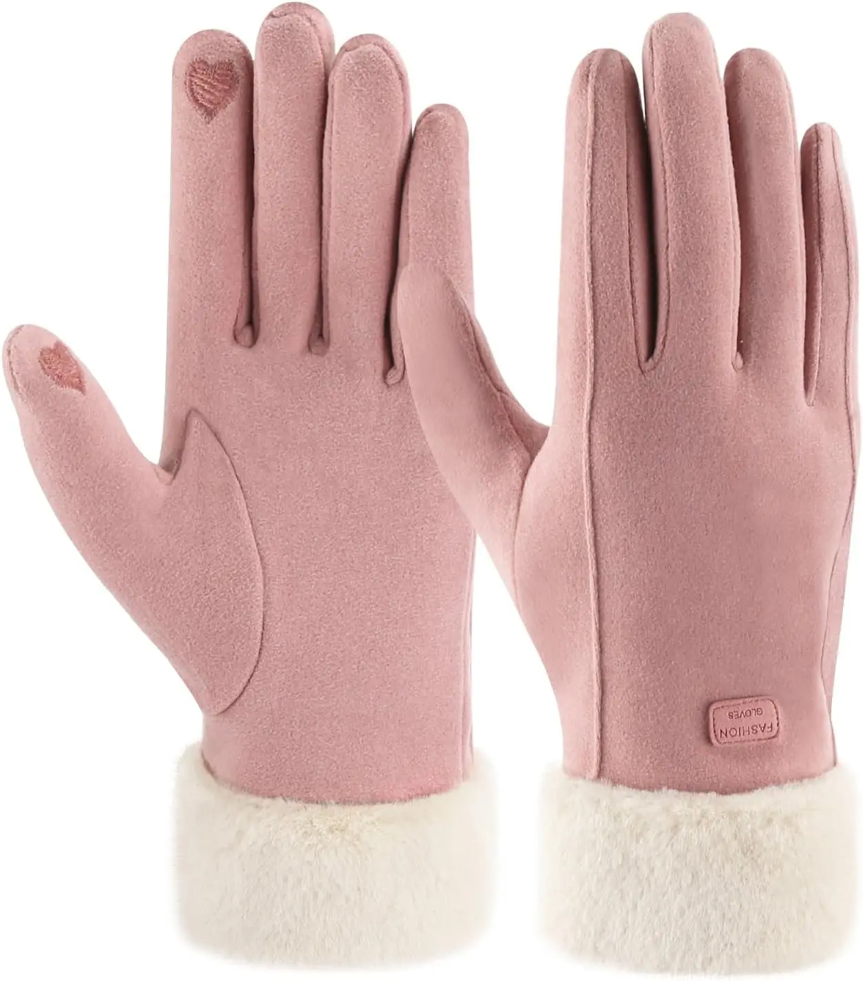 Women's Winter Gloves Fashionable Cute Touchscreen Warm Knitted Outdoor Casual Full Finger Soft Gloves