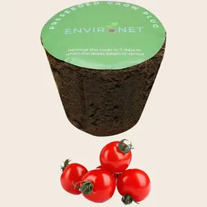 3" Preseeded Herb Seeds Starter Plug - Tiny Tim Cherry Tomato