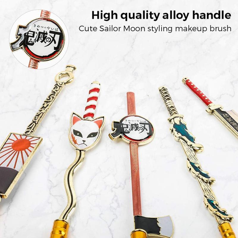 5Pcs Nezuko Makeup Brush Set
