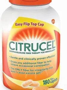 Citrucel Fiber Therapy Caplets for Irregularity, Easy to Swallow Methylcellulose , 180 Count Healthcare Vitamin Fitness