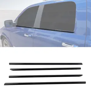 For 2010-2017 Dodge RAM Weather Strip Window Bezel Trim Sticker Strip Cover (4 pcs)