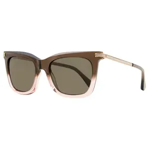 Jimmy Choo Rectangular Sunglasses Olye 08M70 Brown-Nude/Gold 52mm