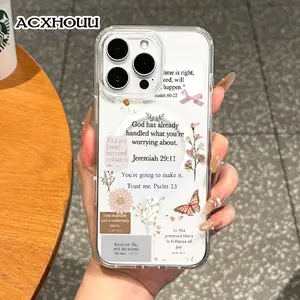 Girly Magnetic Case for iPhone11/12/13/14/15/16/17/promax, Bible Verses Collage MagSafe Ready, Slim Fit, Drop-Proof | Perfect for Soft Girl Aesthetic