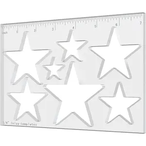 Star Router Inlay Router Jig Template Decorative Router Tool for Woodworking