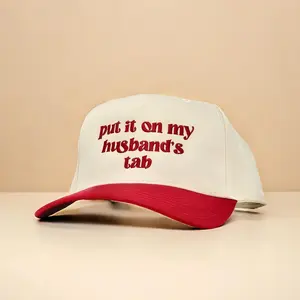 Put it on my husband's tab-Vintage Canvas Snapback Hats Men Women Adjustable Snapback Trucker Cap,Red,Green,Black unique headwear