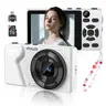 Vitaler Dual-Camera Point & Shoot Digital Camera - Portable, Compact Body, Easy to Carry, 1.2f/, Automatic, Built-In Beauty Filter, OTG Support, Memory Card Included for Teens & Beginners