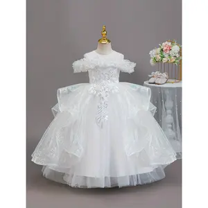 Girls' Elegant Princess Dress with Sparkling tutu & net - Sleeveless Mid-Length Recital Dress Birthday Party Outfit, Nutcracker - Hand Washable Gown all-Season Wear ( & Little Girls)