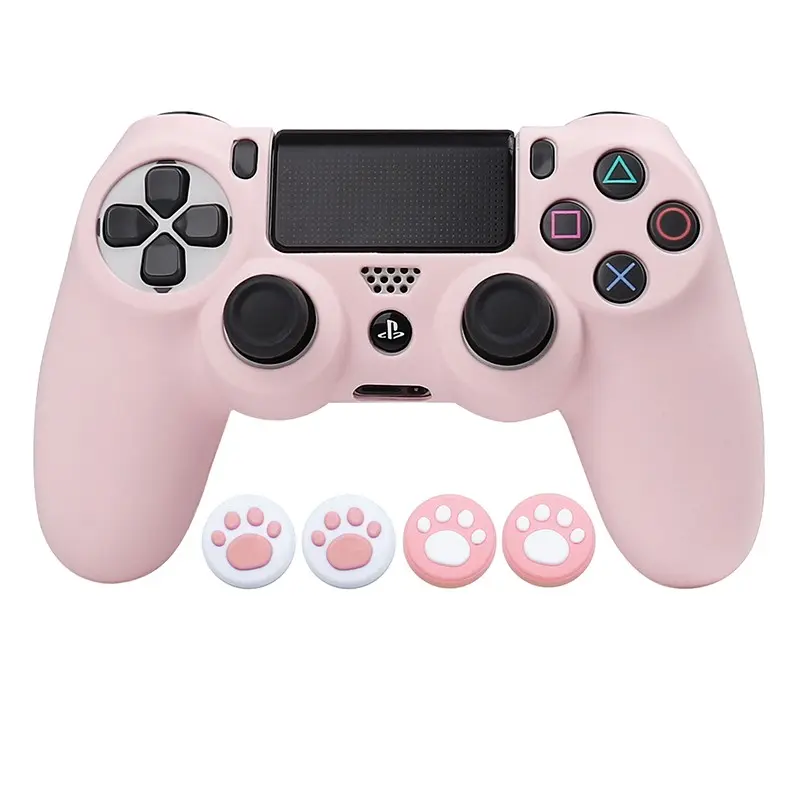 Soft Silicone Protective Case For PS4 Slim Pro Joystick Controller Skin Cover Console Accessories Playstation Accessories Gaming Console Accessories Video Gamepad Accessories for PS4