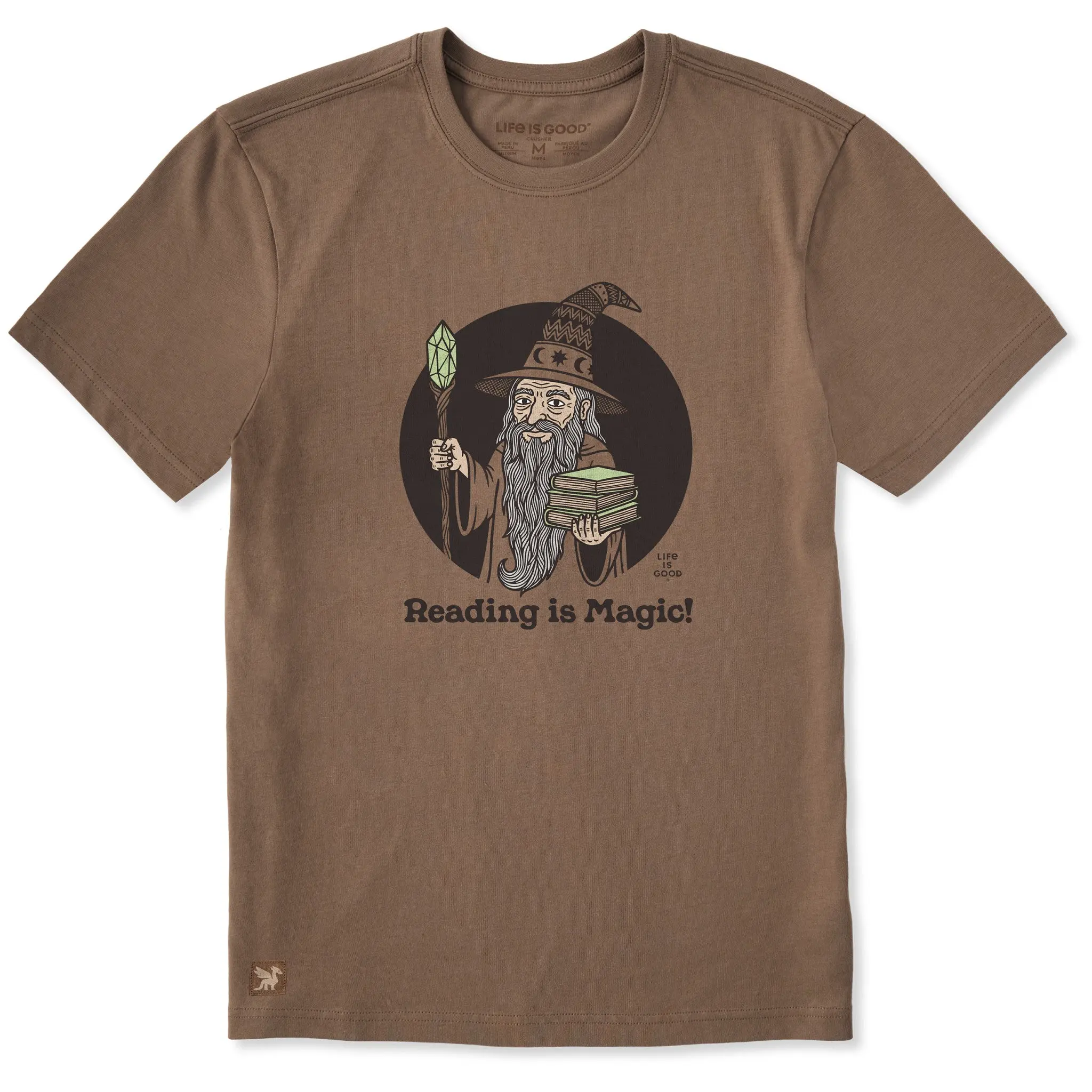 Men's Reading is Magic Wizard Short Sleeve Crusher Tee