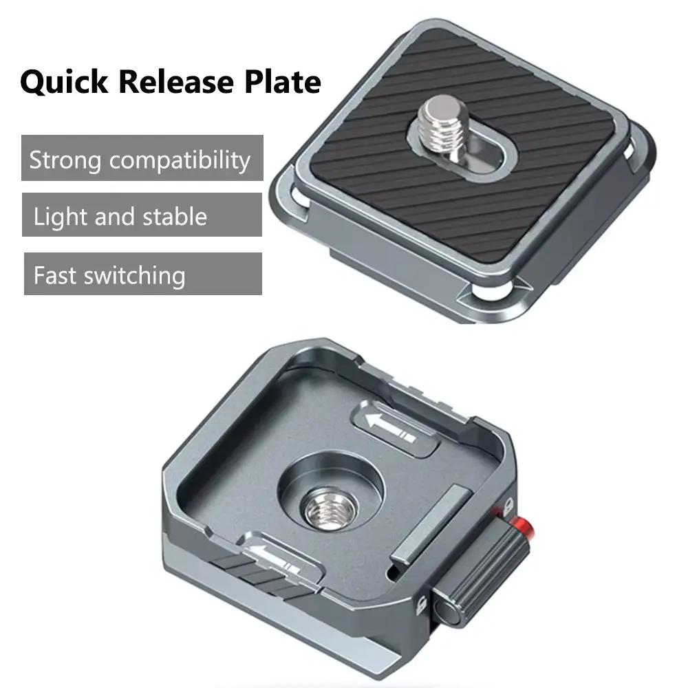 Universal Arca Quick Release System Plate Clamp 1/4'' 3/8' Quick Switch Kit for DSLR Camera Gimbal Tripod Zhiyun Stabilizer