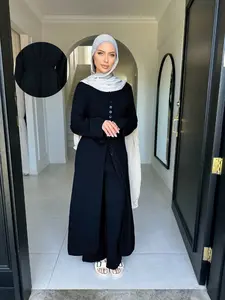 Women's Long Sleeve Loose Fit Plain Top & Pants Set, Casual Daily Wear, All Season Modest, Comfortable Stylish Design