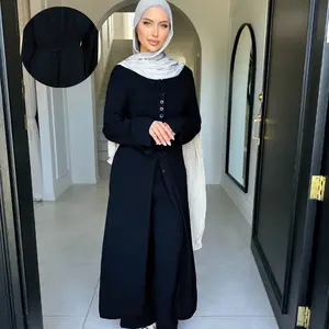 Women's Long Sleeve Loose Fit Plain Tunic Top & Pants Set, Casual Daily Wear, All Season Modest, Comfortable Stylish Design