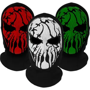 Unisex Balaclava Face Mask, Windproof Warm Face Cover Protective Gear for Skiing Cycling, Sports & Outdoor Clothes Accessories for Men & Women, Halloween