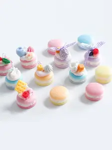 1pc DIY Silicone Mold, 3D Macaron Design Hamburger Fondant Mold