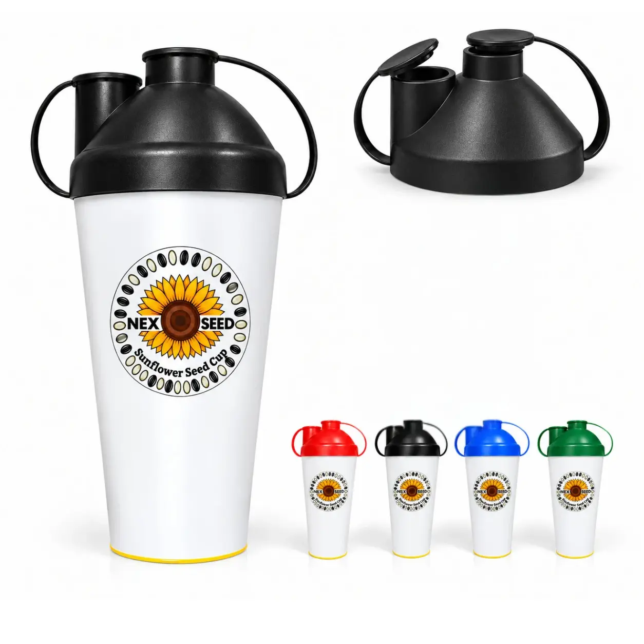 Sunflower Seed Snack Cup, 2027 New Reusable Seed & Shell Holder, Sunflower Seed Cup Spit In, Portable Outdoor Sports Travel Snack Container For Pumpkin Seeds Nuts Pistachios