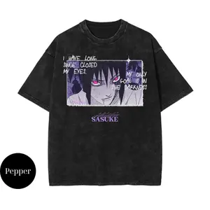 Sasuke Vintage T-shirt Naruto Shippuden, Anime Shirt, Anime Merch, Vintage T-Shirt, Unisex Cotton Crewneck T-Shirt Menswear Womenswear Underwear Streetwear Top