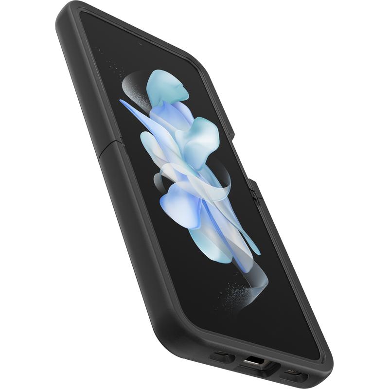 Black Galaxy Z Flip4 Case | OtterBox Symmetry Series Flex