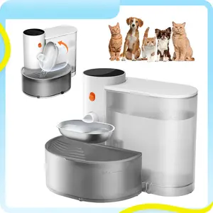 Smart Self-Refill Pet Water Fountain, Stainless Steel Bowl, 2025 New Arrival,Automatic Pet Water Dispenser, Pet Feeding Supplies For Small Dogs&Cats, Kitten Drinking Fountain, Dog&Cat Accessories, Cat Stuff, Petlife., Automatic Dispenser,