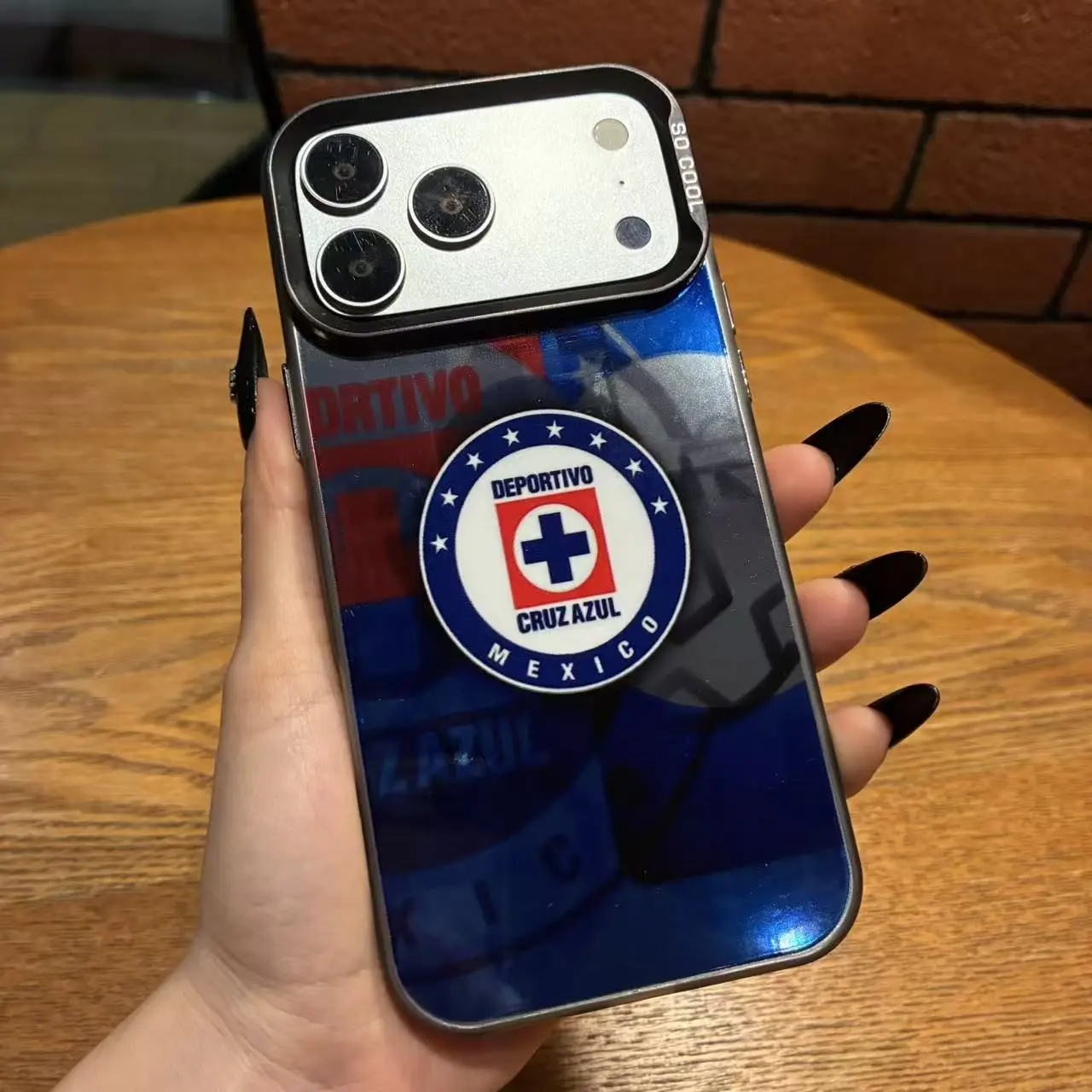 La Máquina Cruz Azul Pattern For iPhone 17/16/15/14/13/12/11 Xs Pro Max Plus & Samsung Galaxy S25/S24/S23/S22 Ultra Plus , TPU Soft Case, Full Camera Protection, Four-Corner Shockproof & Anti-Drop, Tpu Plastic, Customized Cover