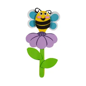 4" x 9 1/2" Wooden Spoon Happy Bee Craft Kit - Makes 12