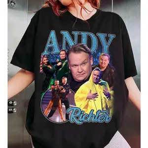 Andy Richter Dwts 2025 Bootleg Unisex Tshirt, DWTS Shirt, Andy & Emma Slater Dancing With The Stars T-shirt, The Stars Graphic Shirt