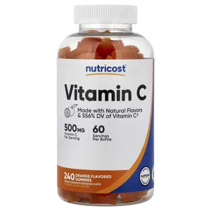 Nutricost Vitamin C Gummies, Orange, 240 Gummies
